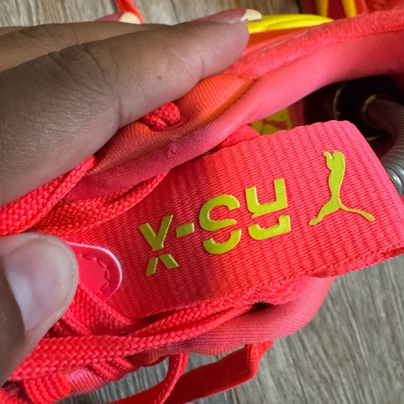 Puma RSX Soft Case Pink Alert/Yellow Running Shoes Sneakers 371983-01 Women’s 9 - Picture 3 of 6